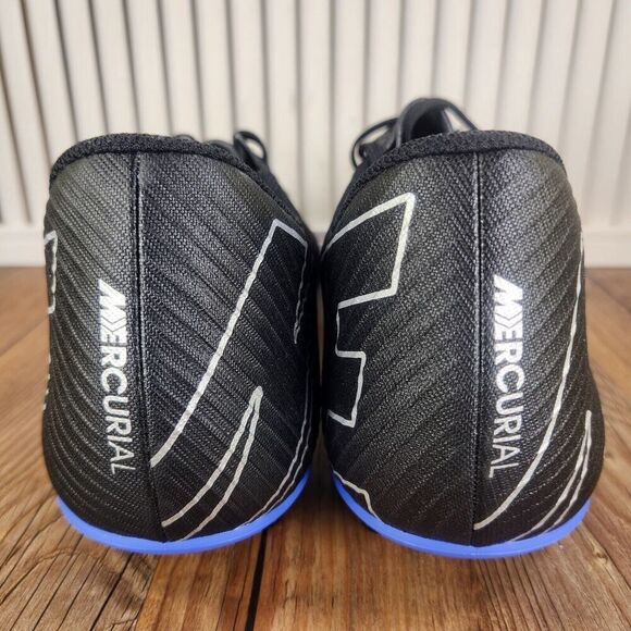 Nike Mercurial Vapor 15 Club FG/MG Men Sz 13 Black Blue Soccer Cleats DJ5963-040 - Picture 4 of 9